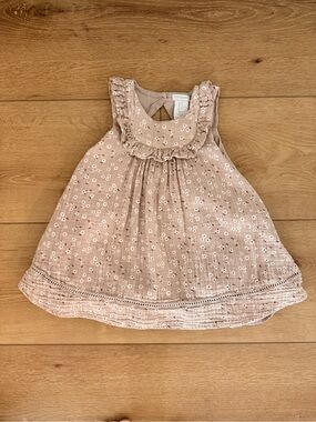 Tahari neutral Floral toddler Dress